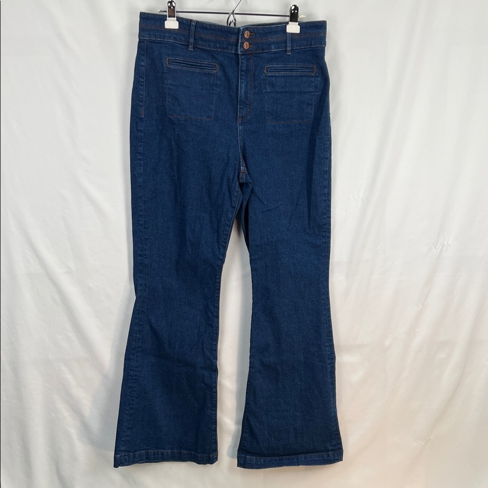 Loft - Women’s Jeans - Blue - Size 32 14 - The Slim Flare